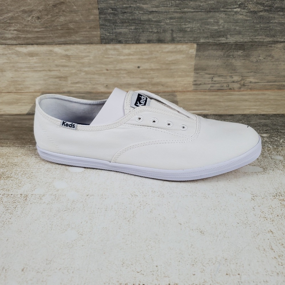 Keds Chillax Womens Shoes Sz 8 M Athletic White Slip-On Canvas Sneakers